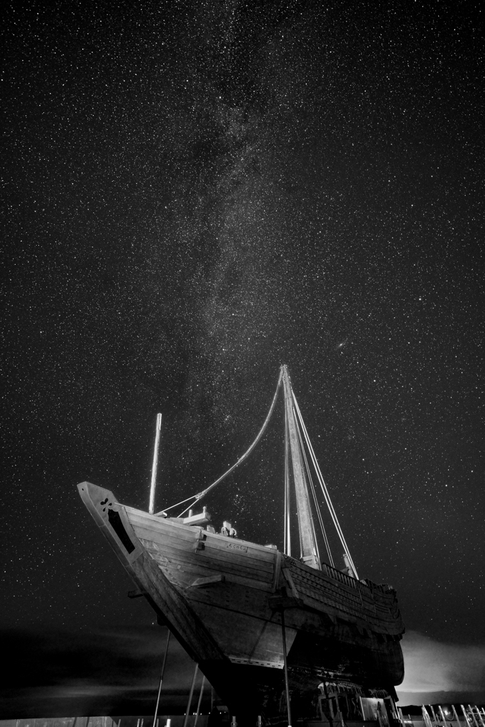 北前船と天の川