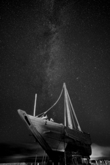 北前船と天の川