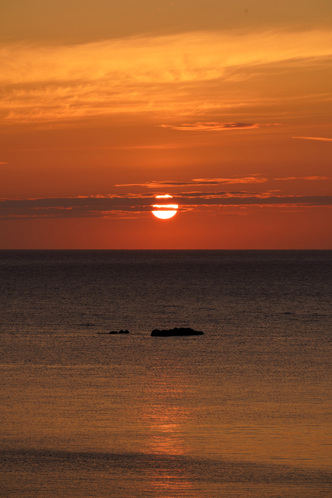 夕日