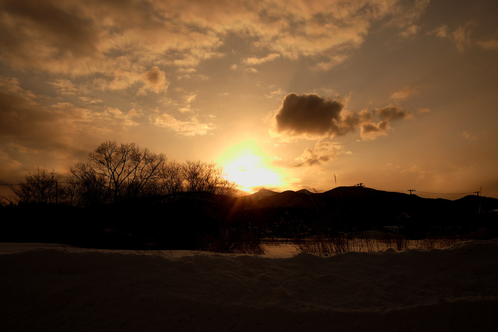 夕日