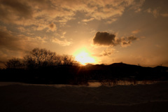 夕日