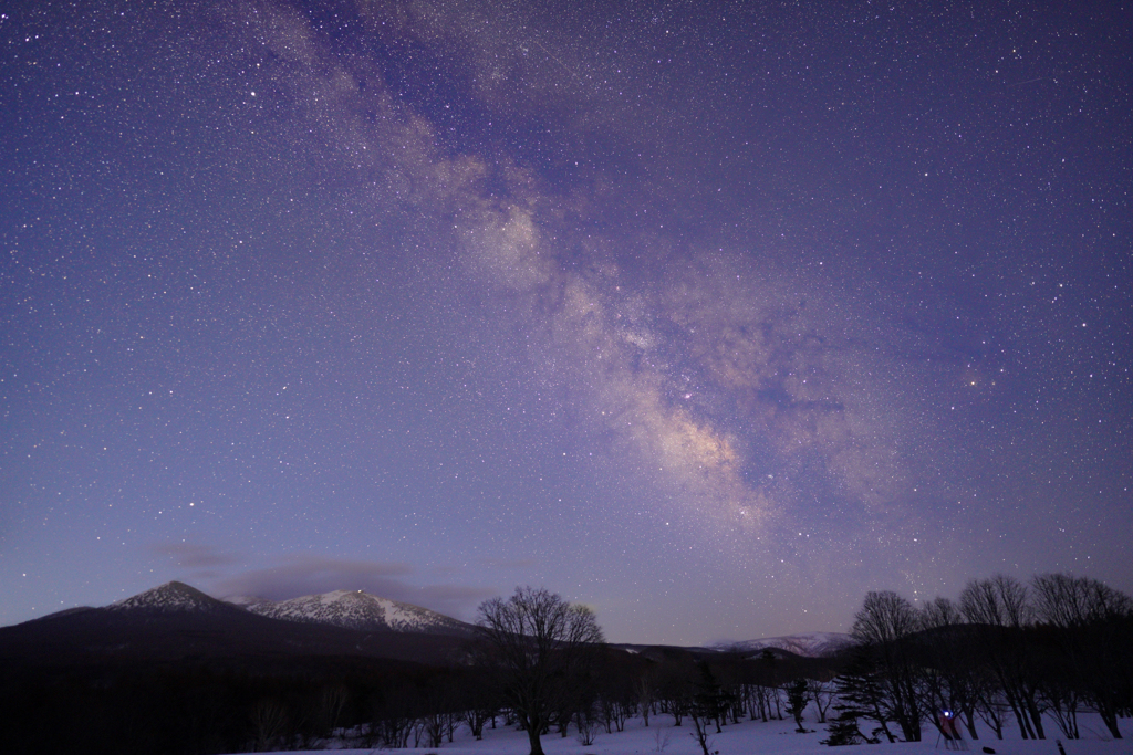 夜明け前の天の川