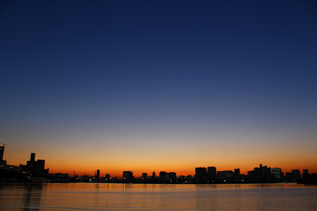 夕焼けのグラデーション