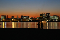 お台場海浜公園の夜景