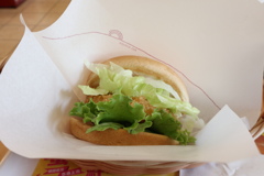 蜜桃優格鮮蝦堡