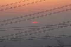 黃昏夕陽落下