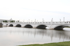 奇美博物館湖面陸橋