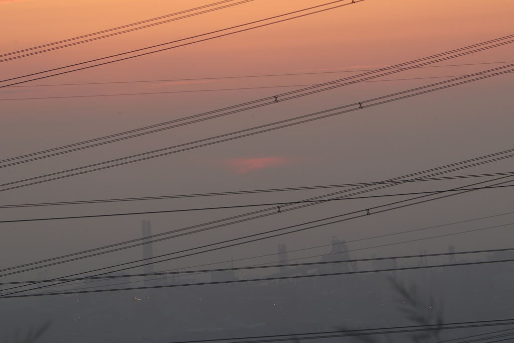黃昏夕陽落下