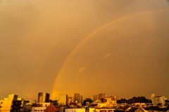 雨上がりの夕方