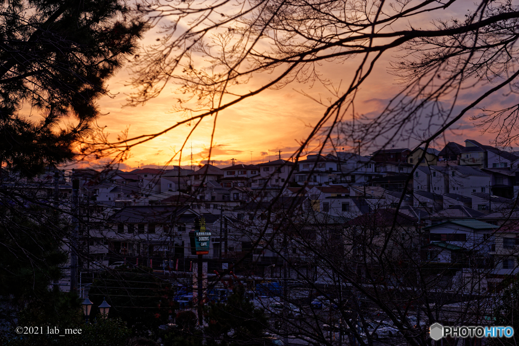 横浜の夕暮れ