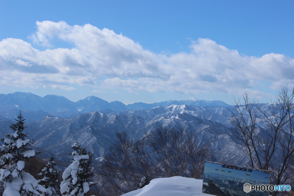 たかつえスキー場　山頂より１