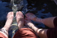 熱海　梅園　足湯