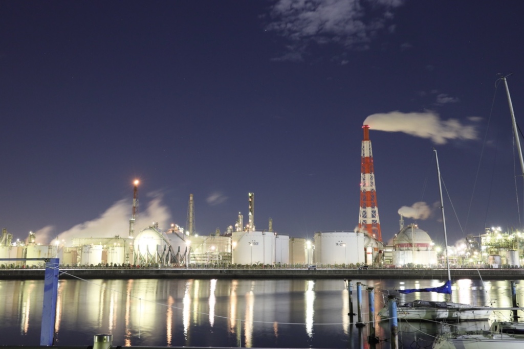 四日市市の工場夜景