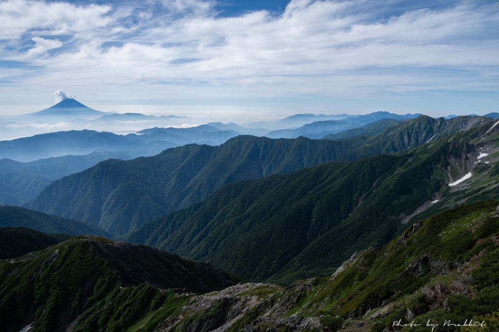 盛夏の峰々