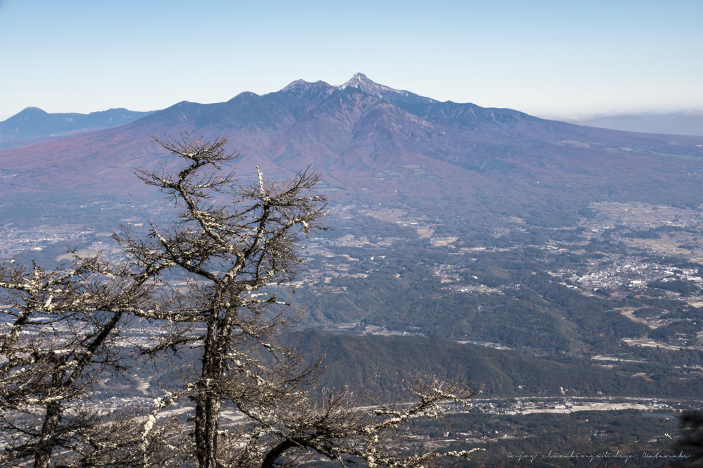 紅の襦袢をまとった八ヶ岳