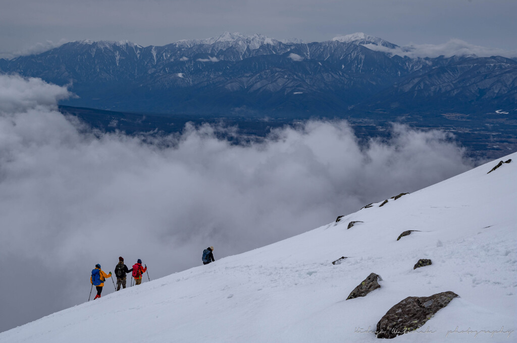 春山、登山びより