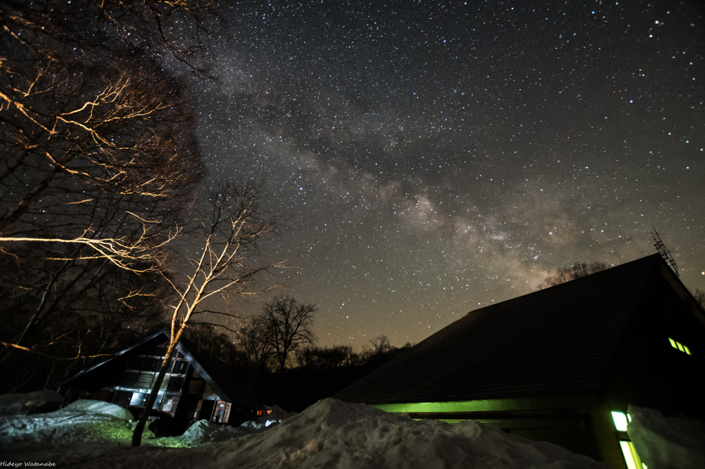 尾瀬　山の鼻の星空