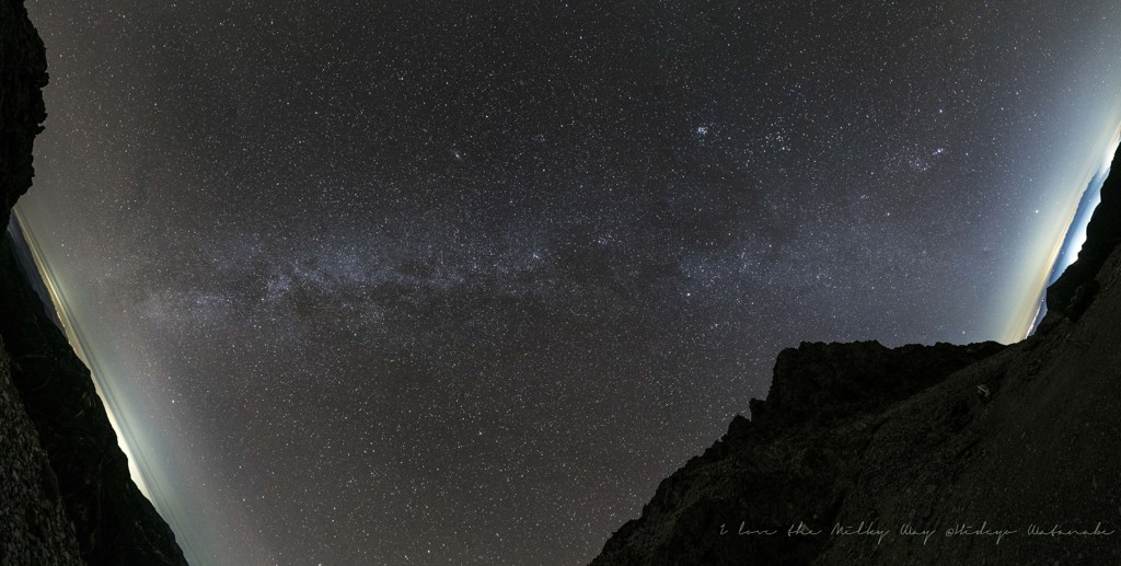 安曇野から富山湾にそそぐ星、天の川