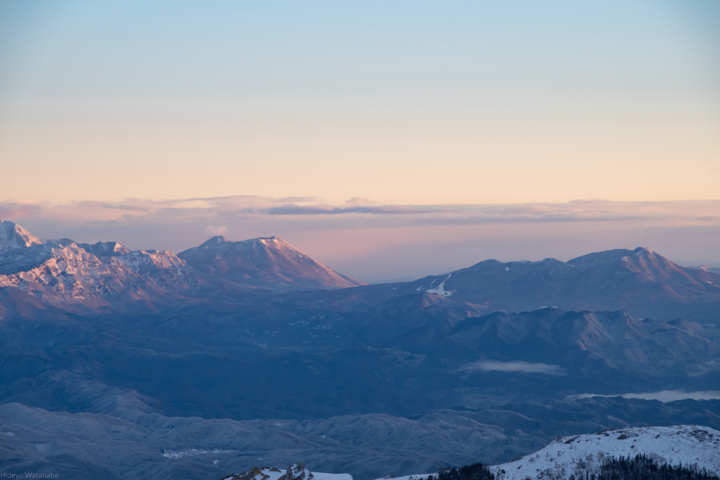 燕山荘から浅間山　朝