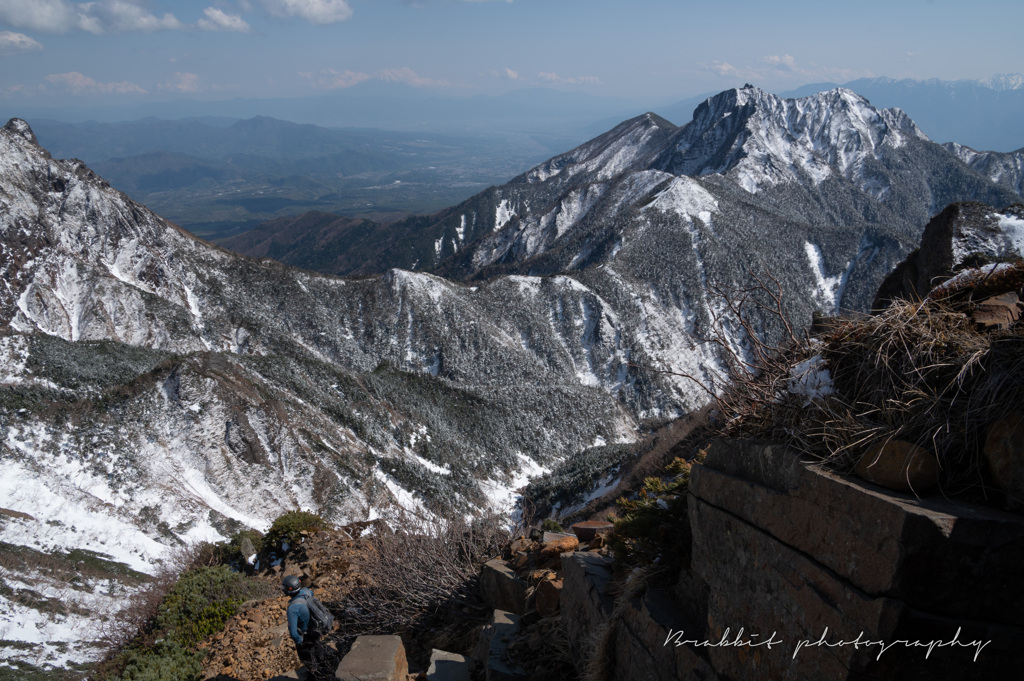 権現岳への尾根