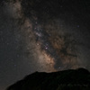 雲が去り広がる銀河、北岳の夜