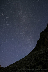 夜明け前、北西の空