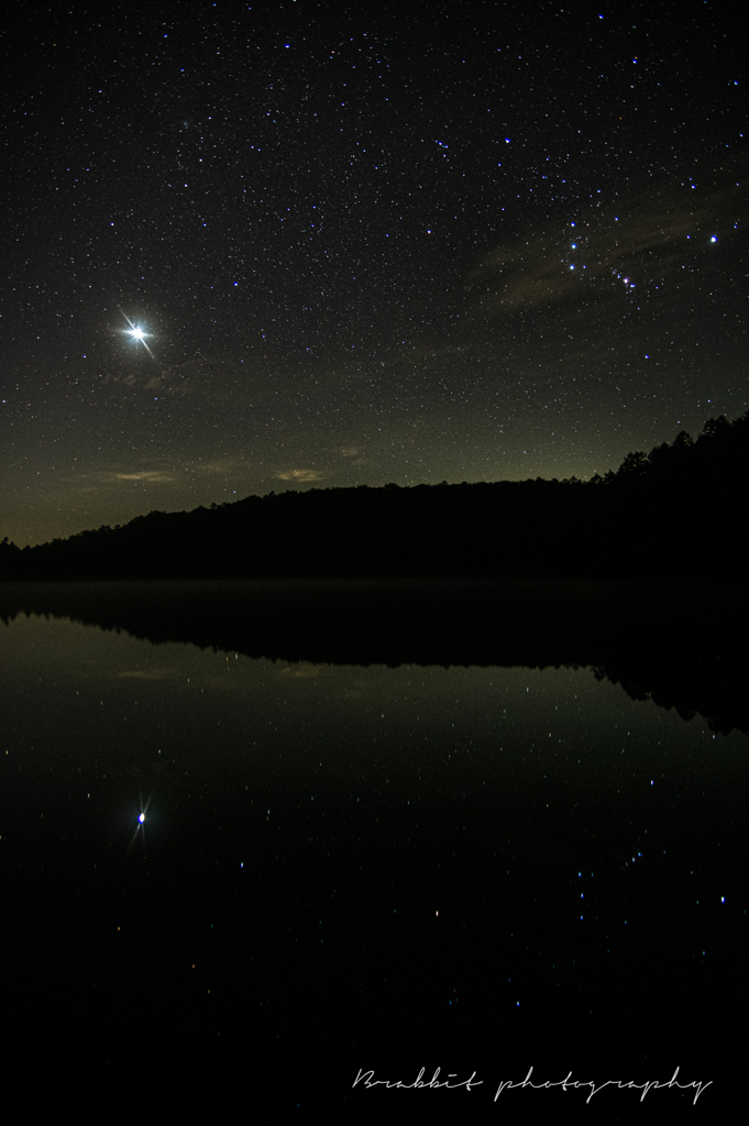 夜明け前の星空ショー