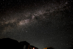 夏も想い出　山小屋で見た夜空