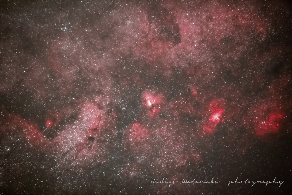 天の川銀河、M16,M17