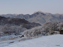 甲斐駒ヶ岳、雪化粧