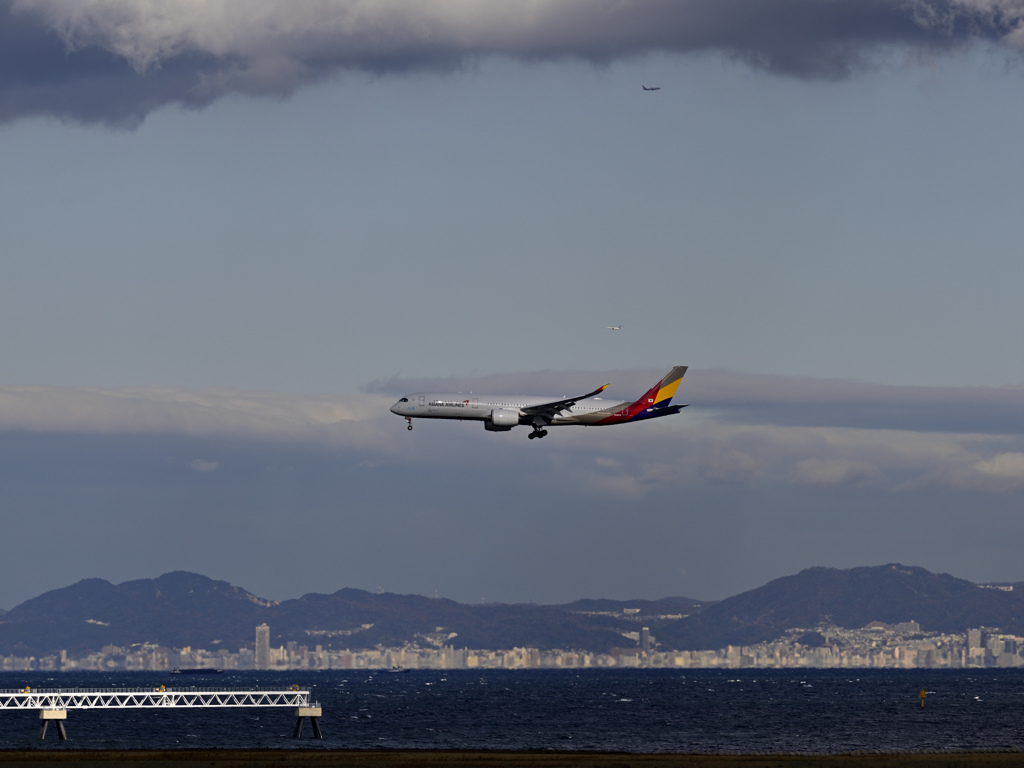 関空着、神戸発