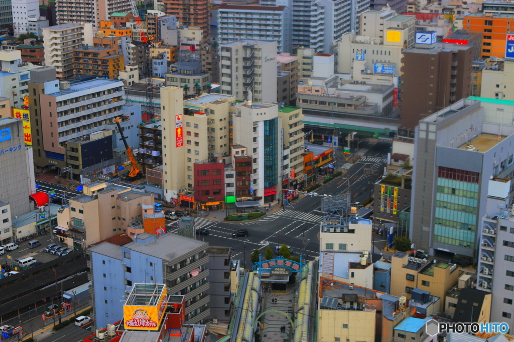 通天閣から見た風景
