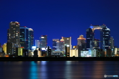 淀川河原公園から見た夜景