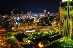 神戸ポートタワーから見た夜景