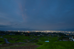 棚田と夜景