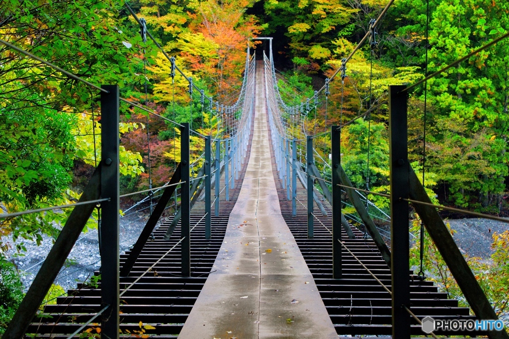 寸又峡　夢の吊橋