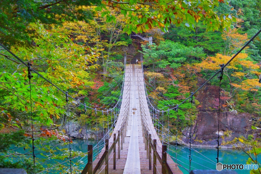 寸又峡　夢の吊橋