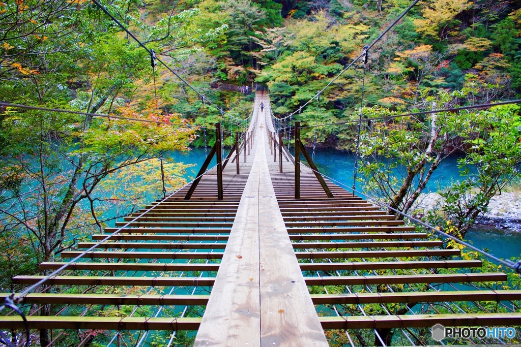 寸又峡　夢の吊橋