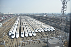新幹線の車両基地