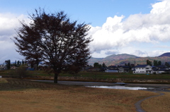 安曇野ちひろ美術館からの風景