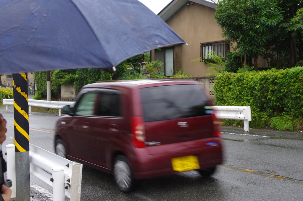 雨の日は傘も必要