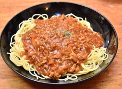 ミートソースパスタ