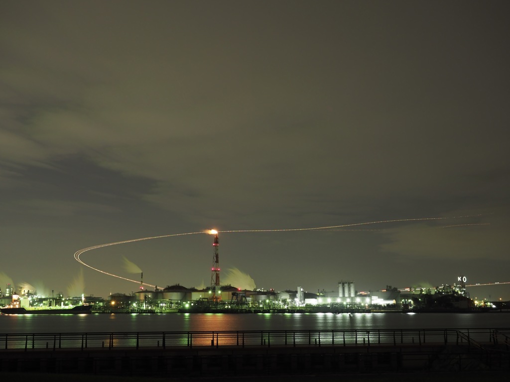工場夜景 出発 KO