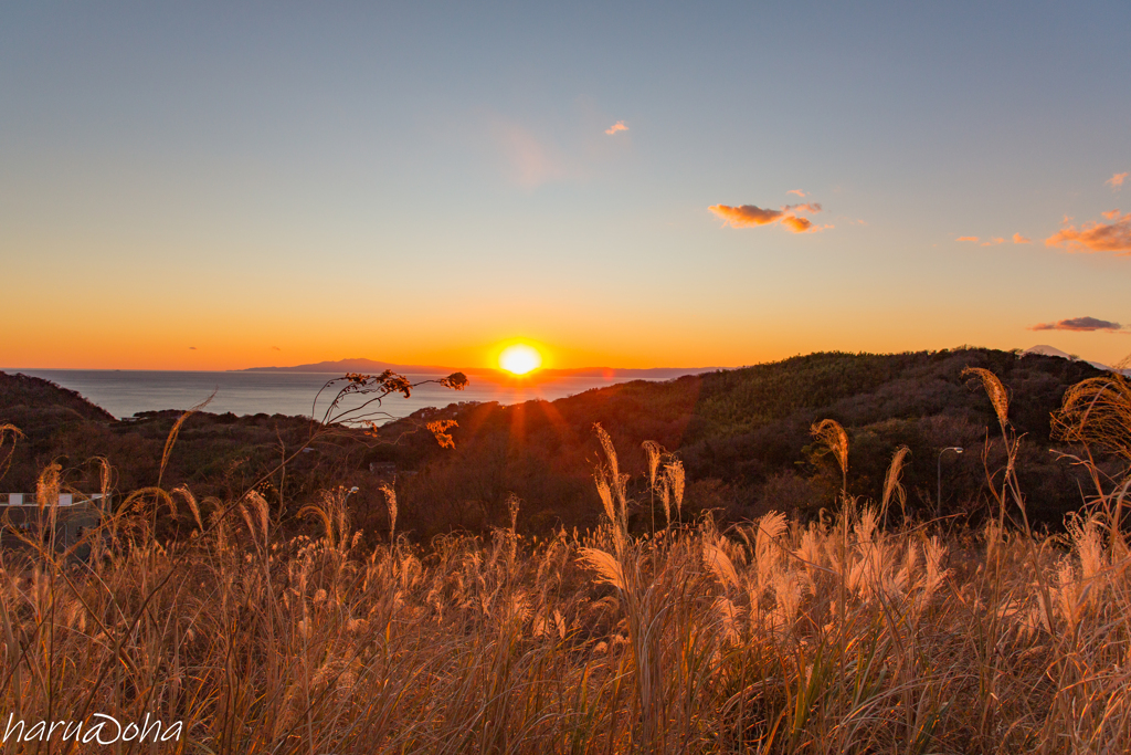 20250113-村から夕景その３