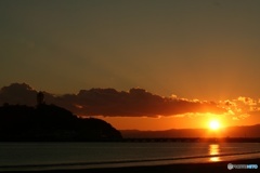 夕日