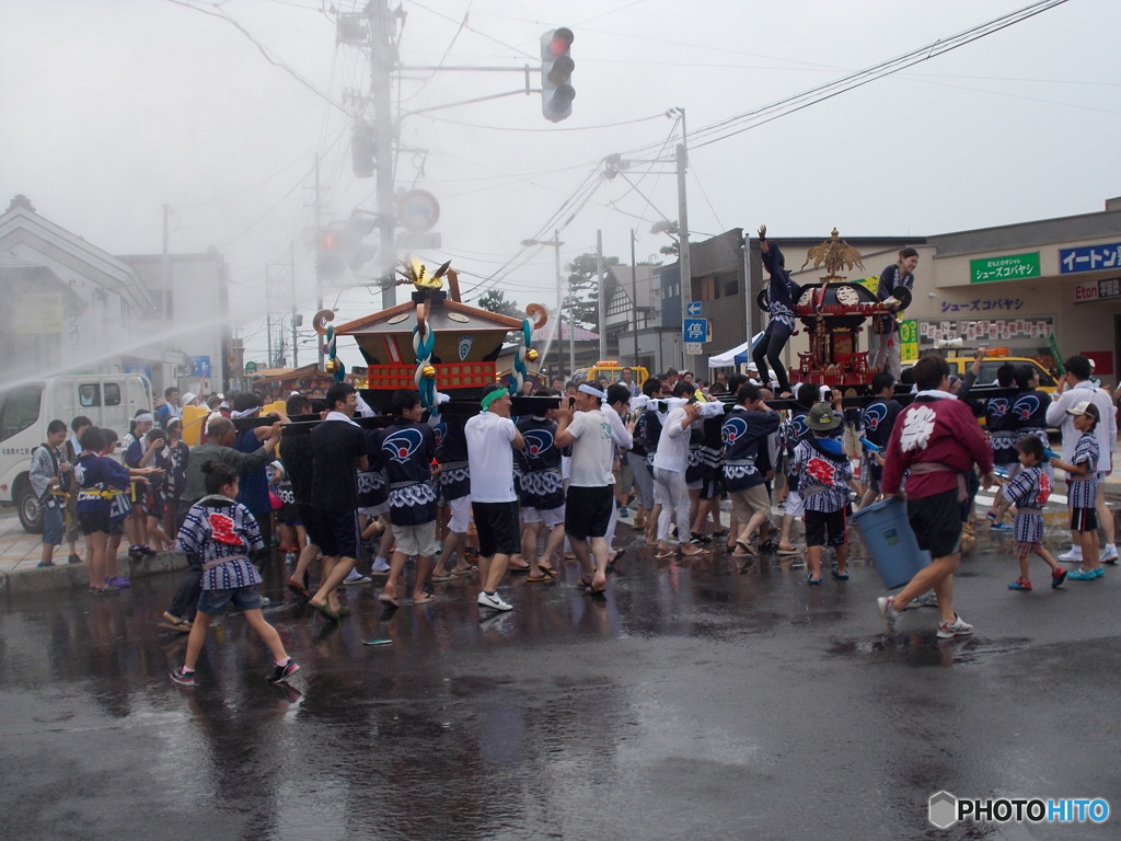 水かけ神輿