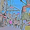 谷中銀座にてどこか懐かしい風景