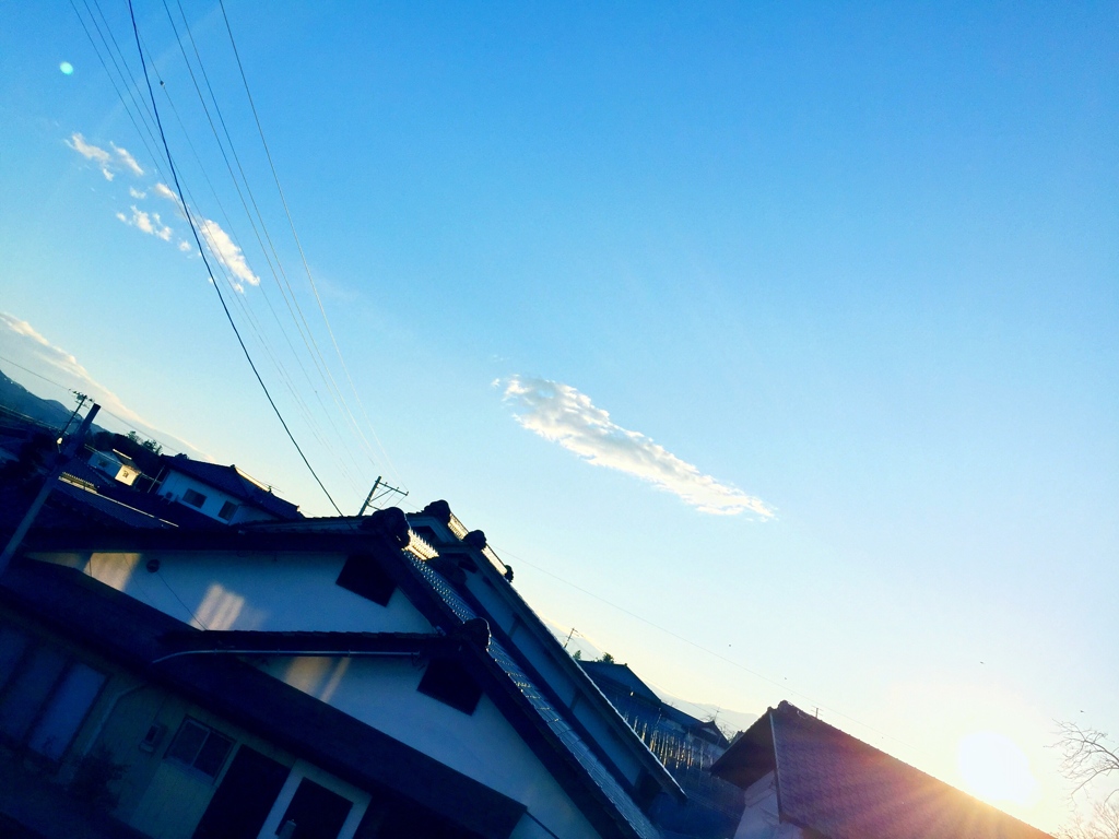 夕暮れ