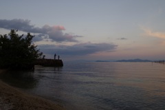 夕方狙いの親子