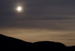 昨日の嵐山近辺の夕焼け
